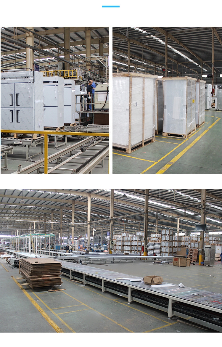 4ドアエアクールアップライト冷凍庫/チラーデュアル温度ステンレス鋼リーチイン冷蔵庫 6 4ドアエアクールアップライト冷凍庫/チラーデュアル温度ステンレス鋼リーチイン冷蔵庫 6